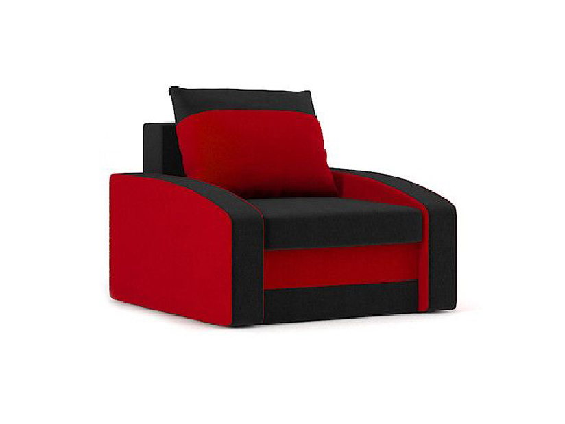 Fotelja Hazar (crna + crvena)