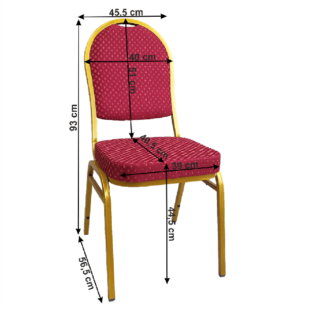 Set od 2 uredske stolice Jarvis (crvena) *trgovina