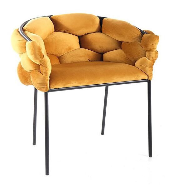 Blagovaonska stolica Noemi (žuta + crna)