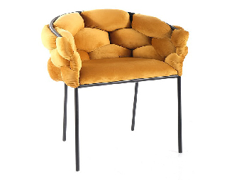 Blagovaonska stolica Noemi (žuta + crna)