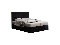 Bračni krevet  Boxspring 140 cm Duel 1 (crna) (s madracem i prostorom za odlaganje)