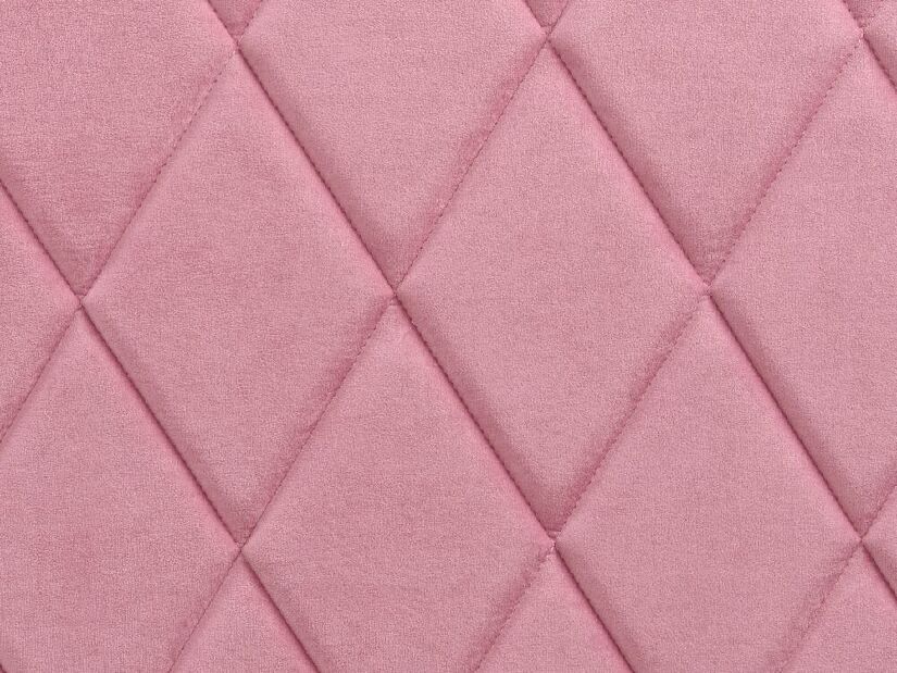 Bračni krevet 160 cm Rhett (ružičasta) (s podnicom i prostorom za odlaganje)