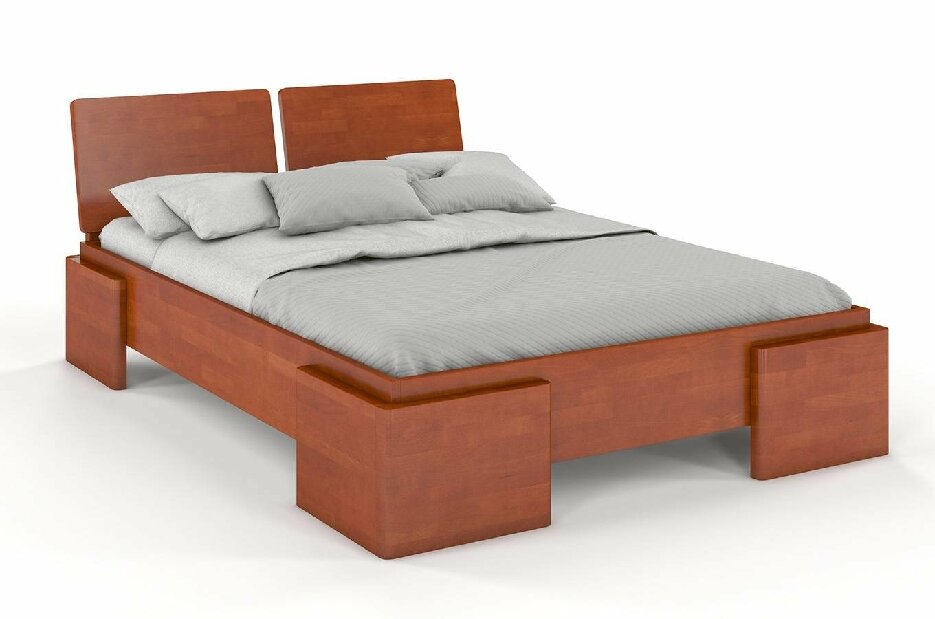 Bračni krevet 200 cm Naturlig -Jordbaer High (bukva)