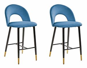 Set barskih stolica (2 kom.) Fabian (plava)