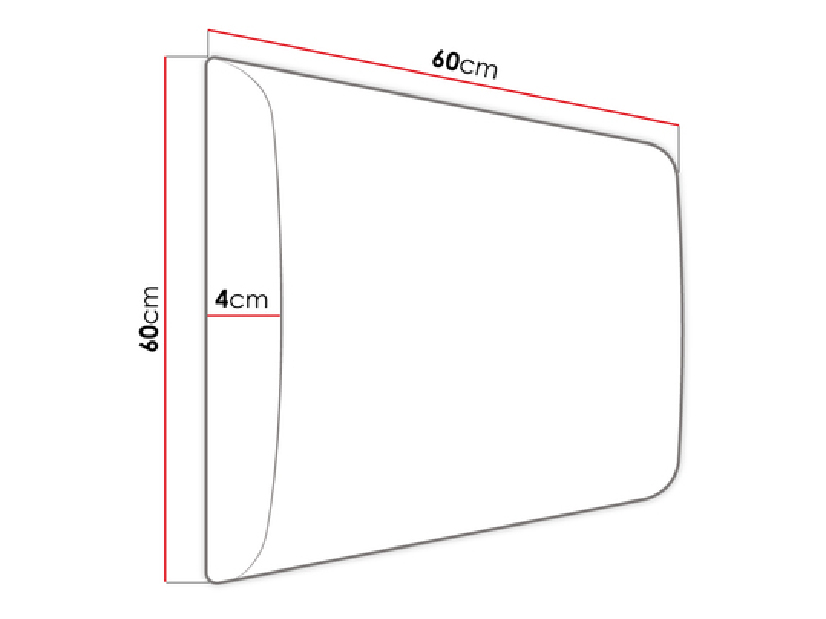 Tapeciran zidni panel Pazara 60x60 (ekokoža soft 011 (crna))