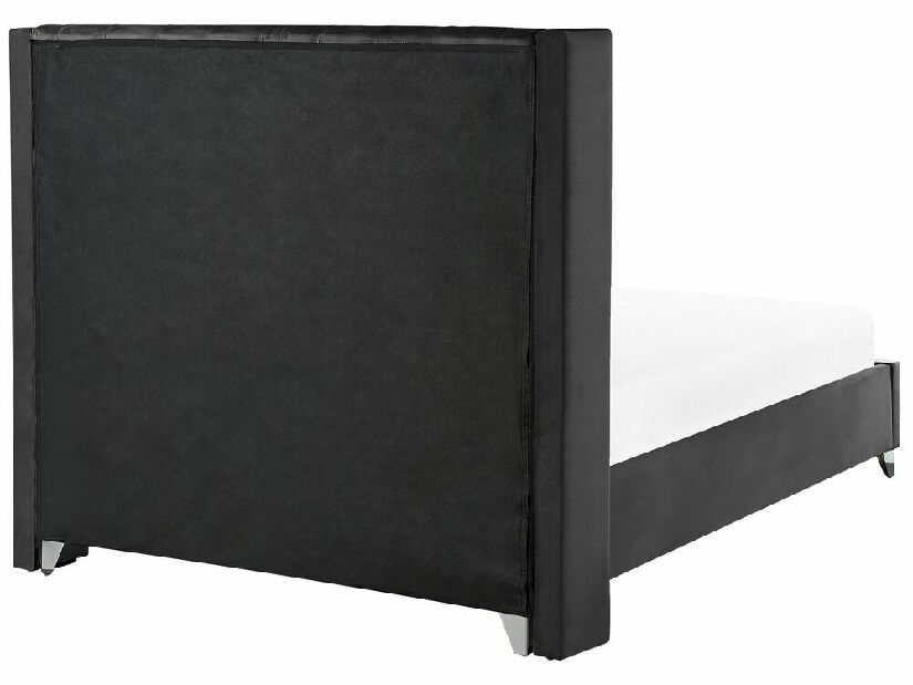 Bračni krevet 160 cm Lubbka (crna) (s podnicom)