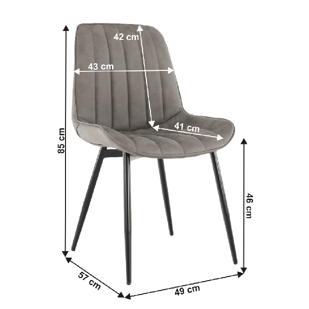 Blagovaonska stolica Hraza (svijetlo siva)
