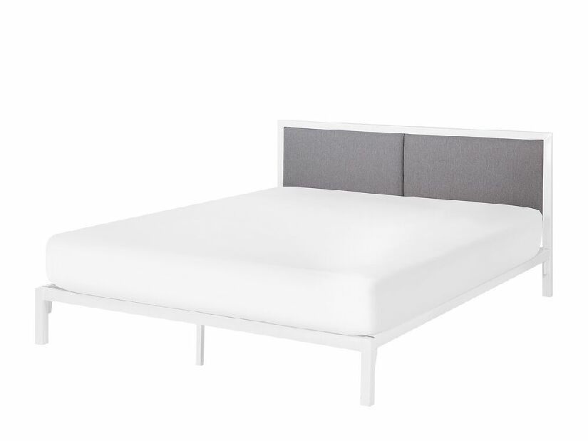 Bračni krevet 160 cm CAMAR (s podnicom) (bijela)