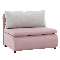 Fotelja Kotu New (ružičasta + svjetlosiva)  