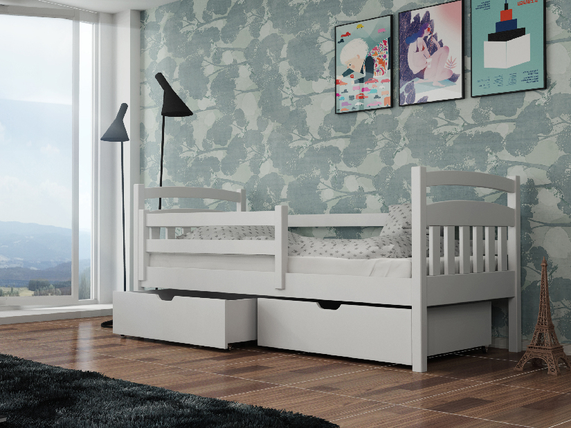 Dječji krevet 80 x 180 cm Susy (s podnicom i prostorom za odlaganje) (bijela)