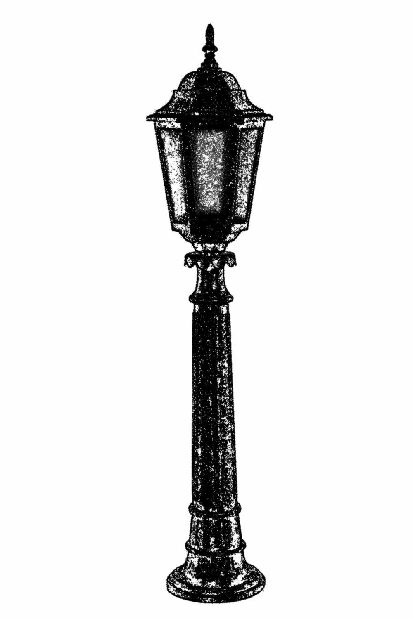 Vanjska podna svjetiljka Bronwyn (smeđa)