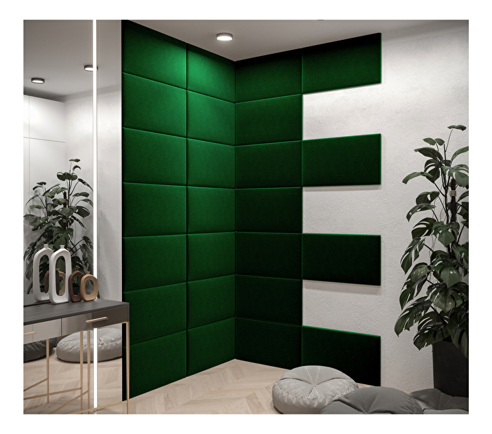 Tapeciran panel Cubic 70x40 cm (tamno zelena)
