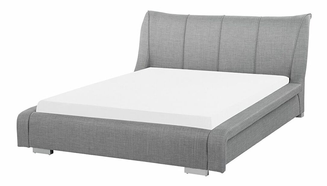 Bračni krevet 140 cm NICE (s podnicom) (siva)