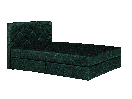 Bračni krevet Boxspring 180x200 cm Karum(s podnicom i madracem) (tamno zelena)