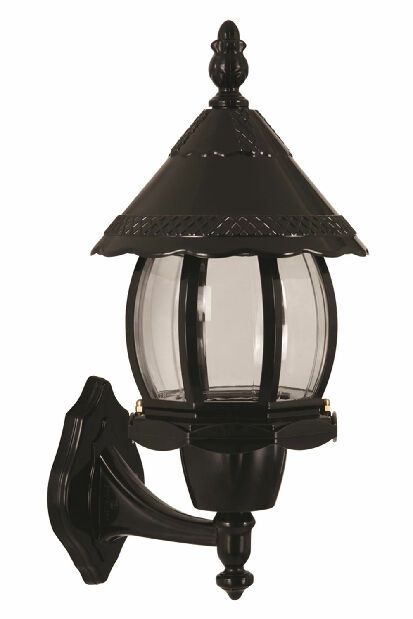 Vanjska zidna svjetiljka Dustin (crna)