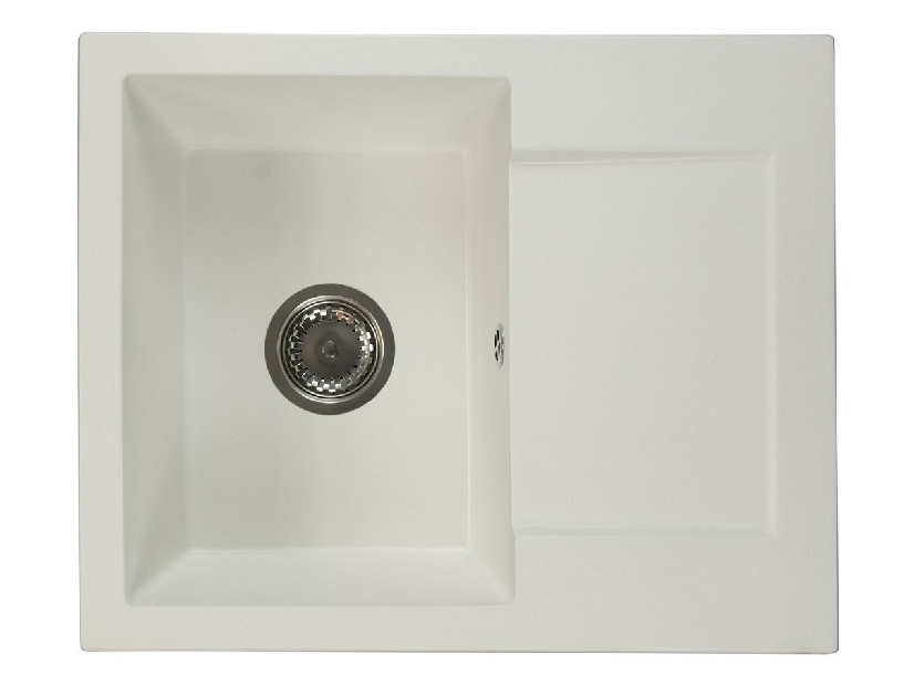 Kuhinjski sudoper Dalgam (bijela) (s 1 otvorom za bateriju) (D)