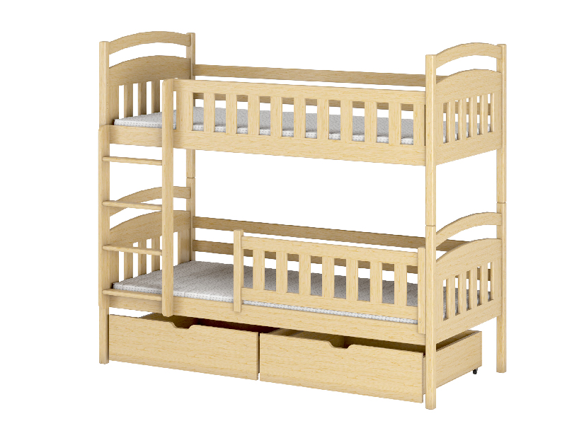 Dječji krevet 80 x 180 cm Irwin (s podnicom i prostorom za odlaganje) (borovina)
