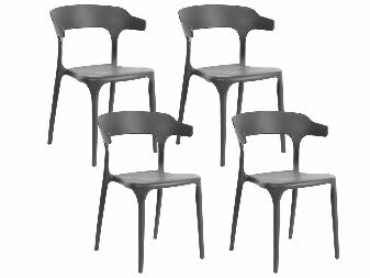 Set blagovaonskih stolica (4 kom.) Gerry (tamnosiva)
