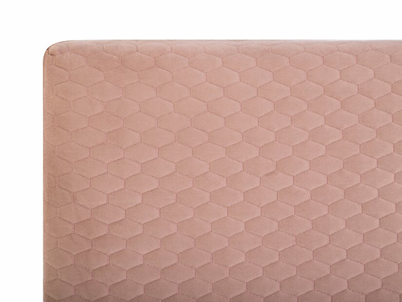 Bračni krevet 140 cm BARON (s podnicom) (ružičasta)