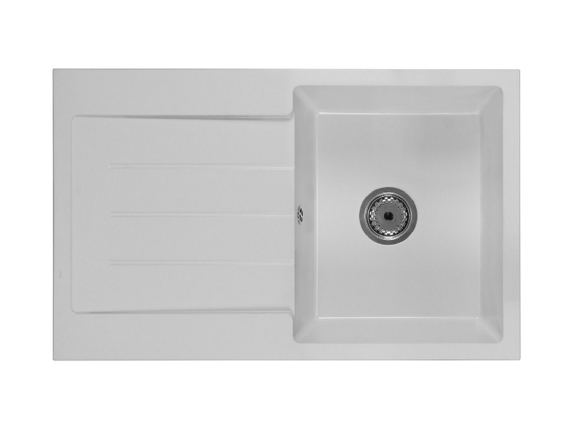 Kuhinjski sudoper Ruxom (bijela) (s 1 otvorom za bateriju) (L)