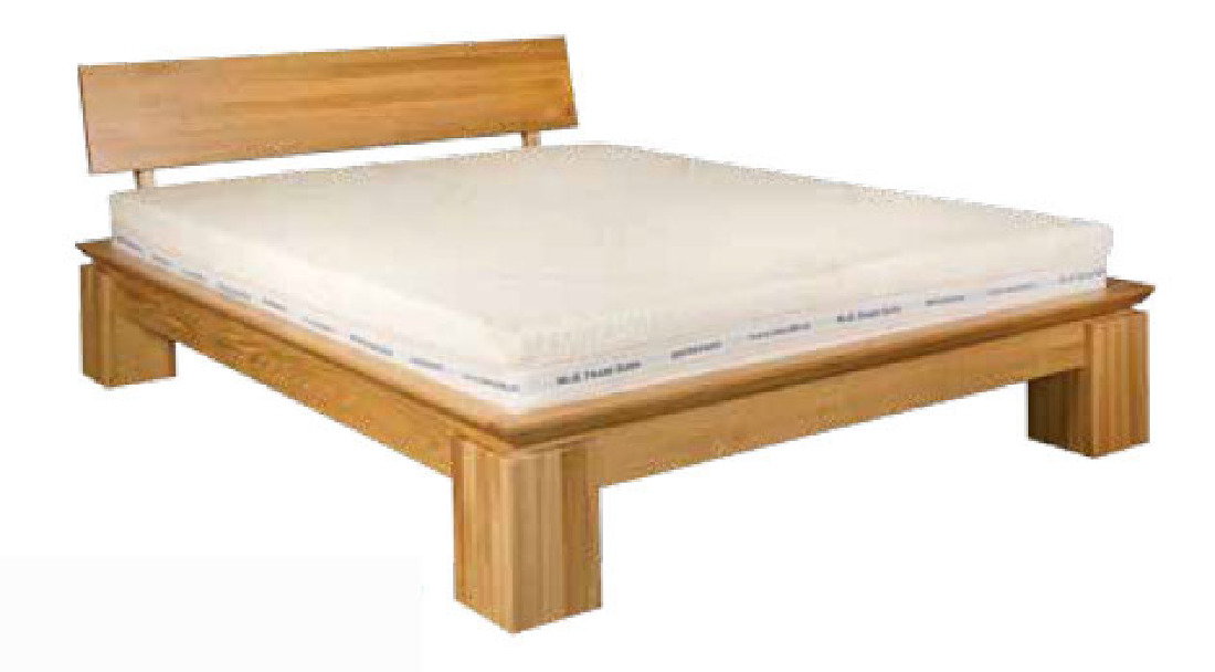 Bračni krevet 180 cm LK 213 (hrast) (masiv) 