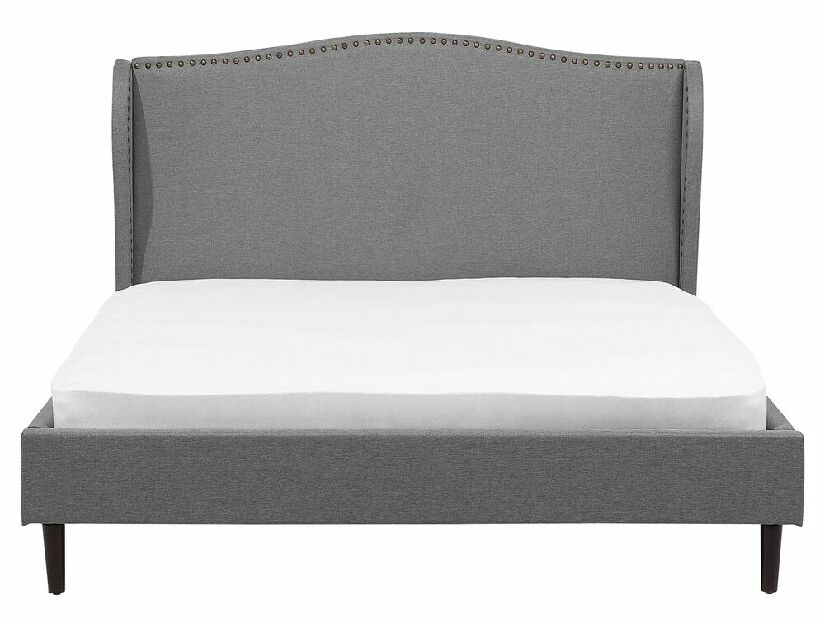 Bračni krevet 160 cm COLLETTE (s podnicom) (siva)