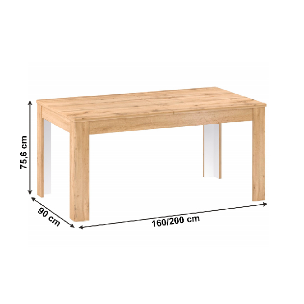 Blagovaonski stol Palper (apalački hrast) (za 4 do 8 osoba)