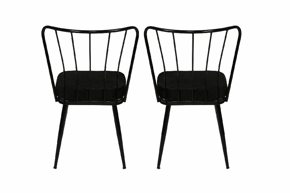 Set stolica (2 kom.) Ypsilon (crna) *outlet moguća oštećenja