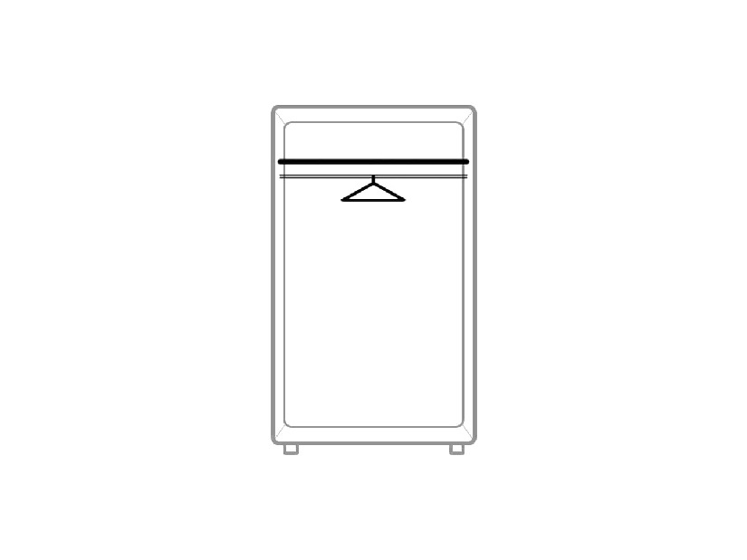 Ormar za garderobu Izetta Tip 4 (bijela) 