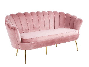 Sofa Nico (ružičasta + zlatna)