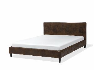 Bračni krevet 160 cm FUTTI (s podnicom) (smeđa)
