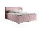 Bračni krevet  Boxspring 140 cm Simon (ružičasta) (s madracem, bez prostora za odlaganje)