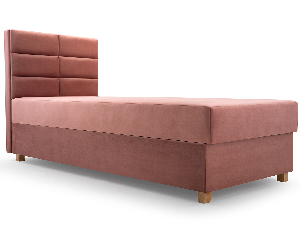 Jednostruki krevet 80 cm Picasso I (ružičasta) (s prostorom za odlaganje i madracem) 