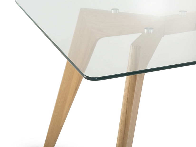 Blagovaonski stol Hudam (za 8 osoba) (prozirna)