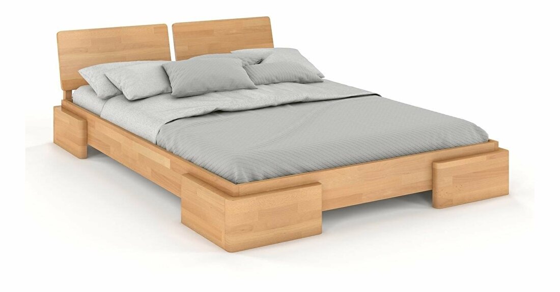 Bračni krevet 180 cm Naturlig -Jordbaer (bukva)