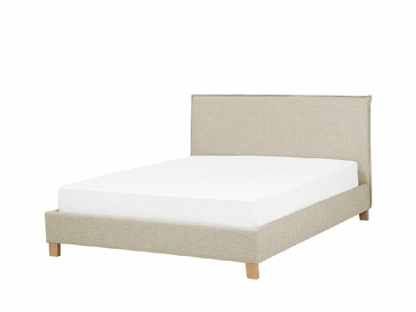 Bračni krevet 160 cm SANCHEZ (s podnicom) (bež)