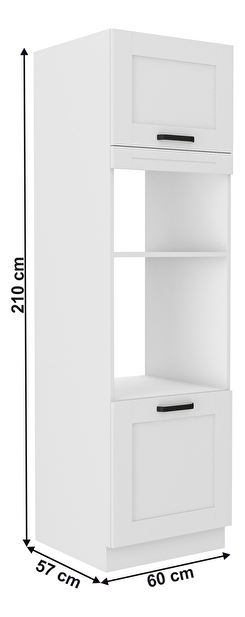 Visoki ormarić za pećnicu i mikrovalnu pećnicu Lesana 1 (bijela) 60 DPM-210 2F 