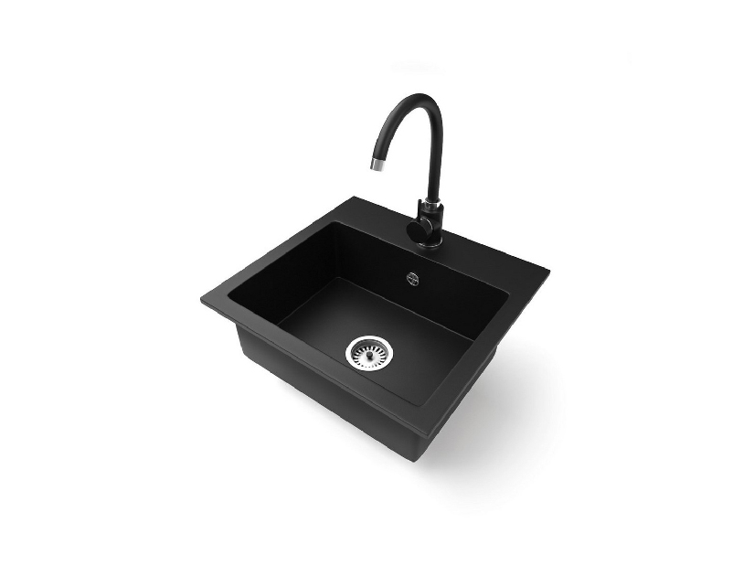 Kuhinjski sudoper Donius (crna) (bez otvora za bateriju)