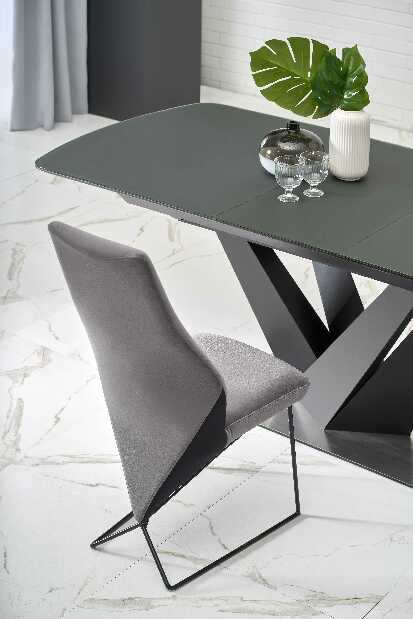 Blagovaonski stol- Patrik (tamnosiva + crna)