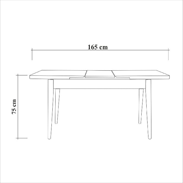 Blagovaonski stol na razvlačenje sa 2 stolice i 2 klupe Vlasta (bijela + antracit)