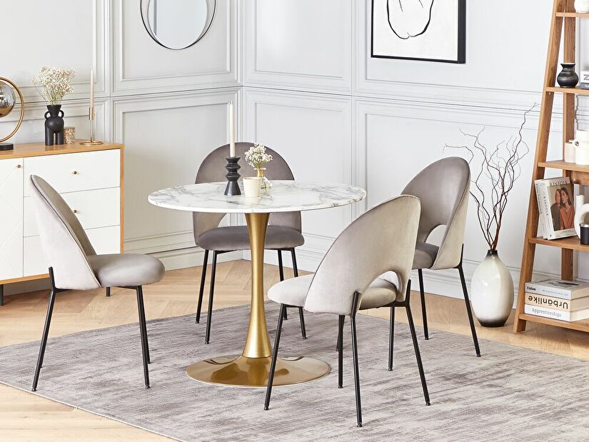 Okrugli blagovaonski stol Berylle (bijela) (za 4 osobe)