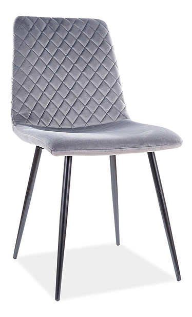 Blagovaonska stolica Isaac (siva + crna)
