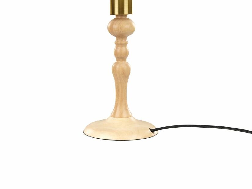 Stolna lampa Claudius (bijela + svijetlo drvo)