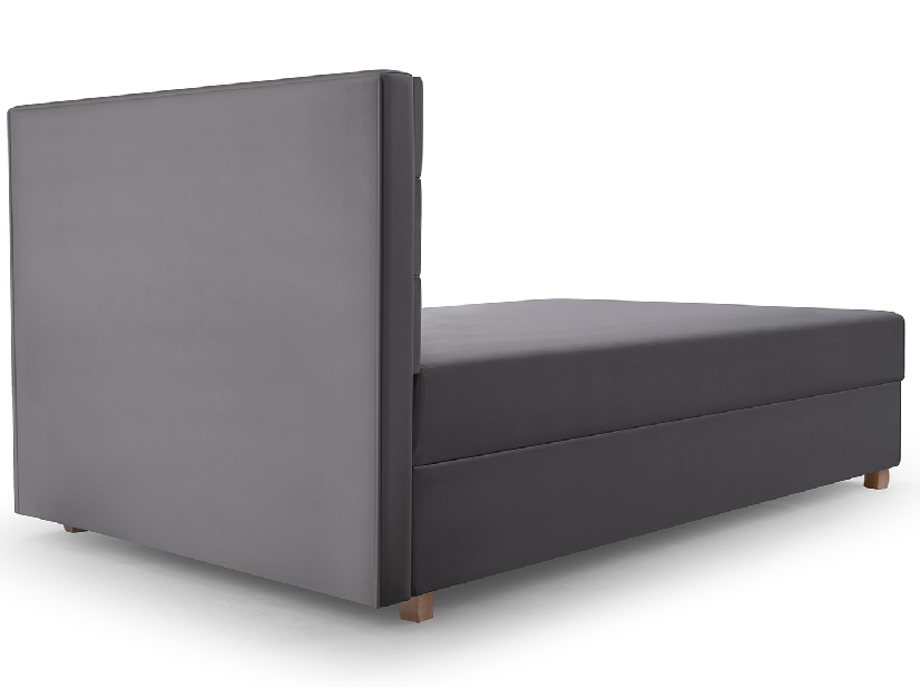 Jednostruki krevet 120 cm Picasso II (siva) (s prostorom za odlaganje i madracem) 