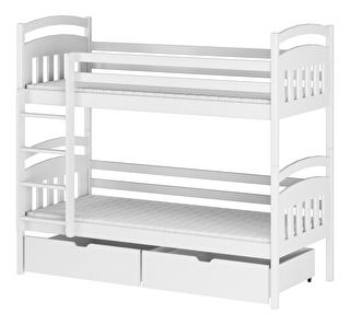 Dječji krevet 90 x 200 cm Galvin (s podnicom i prostorom za odlaganje) (bijela) *rasprodaja
