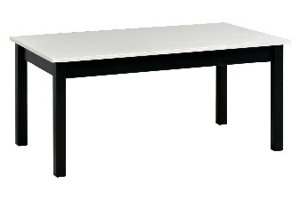 Blagovaonski stol Laveta 1 (bijela + crna) (za 4 osobe) *outlet moguća oštećenja