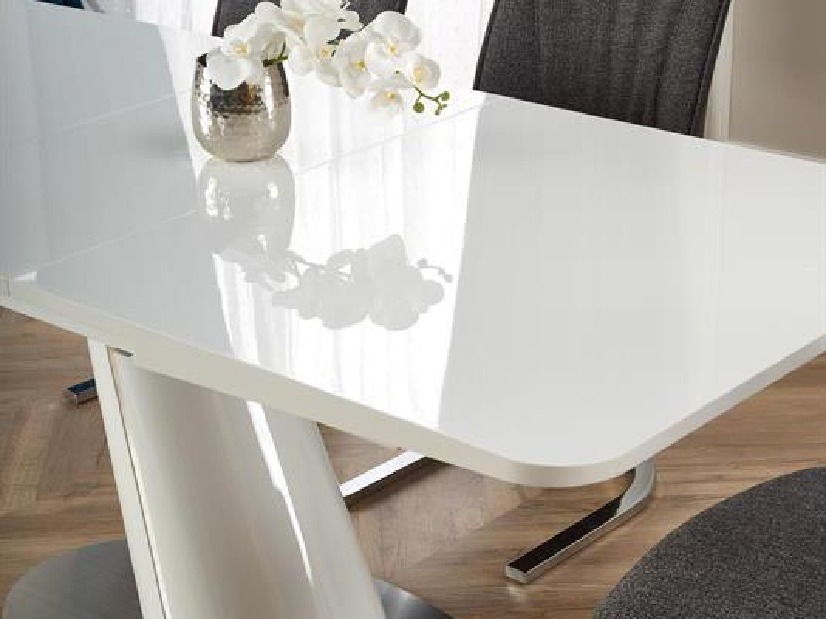 Blagovaonski stol na razvlačenje 160-200 cm Obdulia (bijela) (za 6 do 8 osoba)