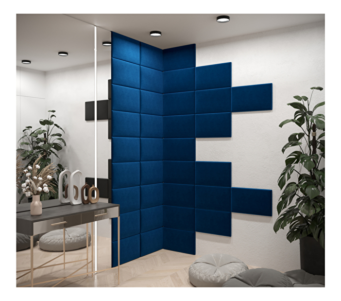 Tapeciran panel Cubic 50x30 cm (tamno plava)