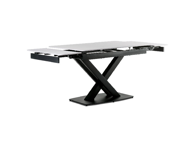 Blagovaonski stol Hefin-450m-BK (crna + bijela) (za 4 do 6 osoba)