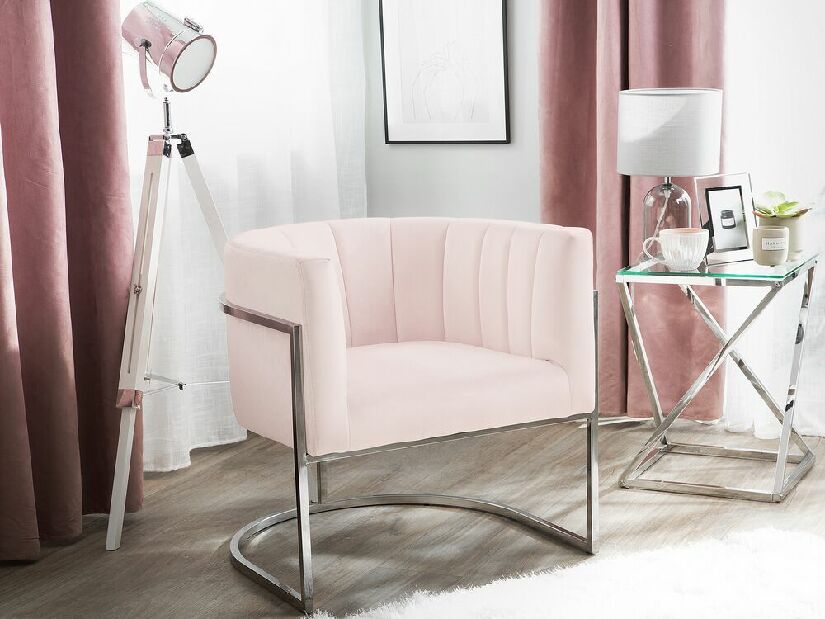 Fotelja- LAVIRE (ružičasta)